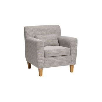 Cooper Yellow Fabric Armchair (H82 x W79 x D83cm)