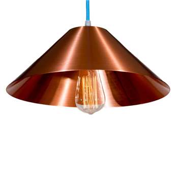 Copper Coolie Stanley Pendant Light (W31.5 x D31.5cm)