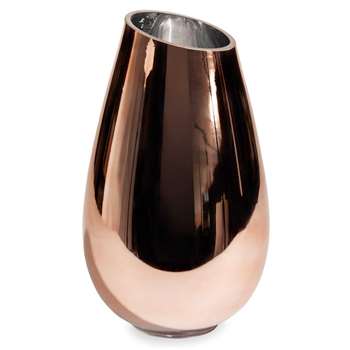 COPPER glass vase (25 x 15cm)