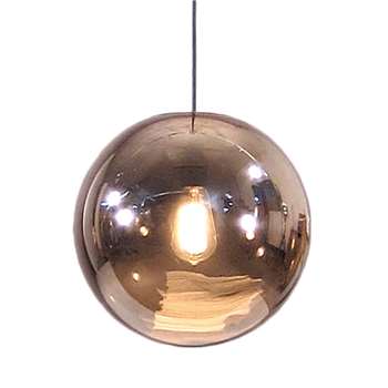 Copper Glazed Ball Pendant Light (Diameter 30cm)