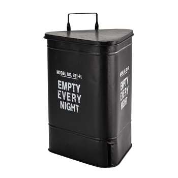 COVINGTON METAL BIN IN BLACK H 63CM