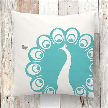 Creature Comforts Proud Peacock Cushion (50 x 50cm)
