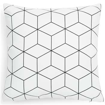 CUBO white fabric cushion cover (40 x 40cm)