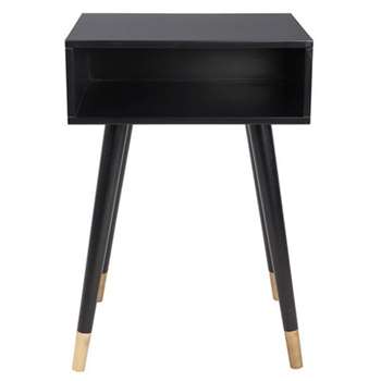 Debenhams - Black Bibi Bedside Cabinet (60 x 40cm)
