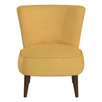 Debenhams Tweedy Weave boutique Accent Chair, Yellow (42 x 65cm)
