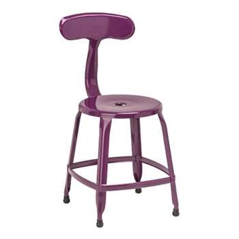 Dellila Bar Stool - Purple, Set of 4 (78 x 36cm)