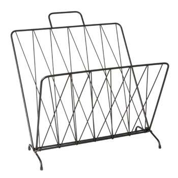Diamond Raster Magazine Rack - Black