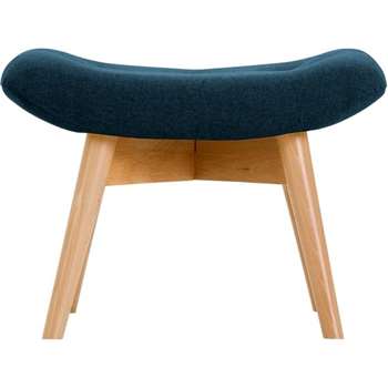 Doris Footstool, Shetland Navy (H43 x W59 x D42cm)