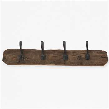 Driftwood Wall Hooks - Brown (10 x 60cm)