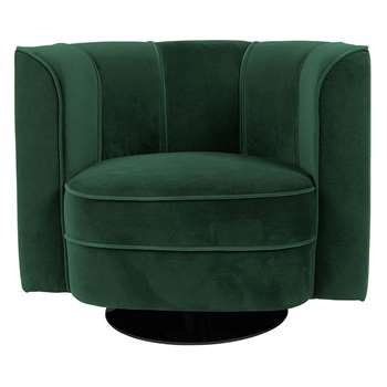 Dutchbone Flower Lounge Chair in Green (H76 x W86 x D74cm)