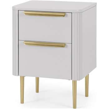 Ebro Bedside Table, Grey (H60 x W40 x D43cm)