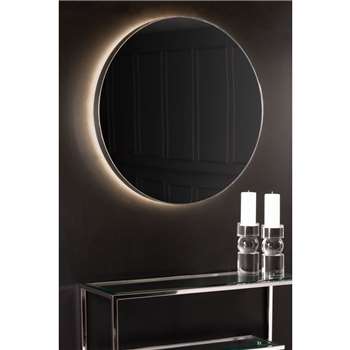 Eclipse Illuminated Mirror Chrome (H85 x W85 x D6cm)