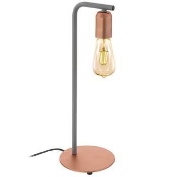 Eglo Adri Table Lamp Rose Gold (H45 x W15.5 x D15.5cm)
