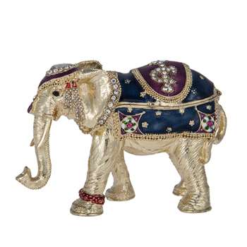 Elephant Jewelled Box (8 x 6cm)