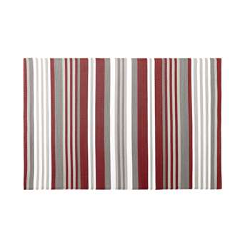 ESPELETTE Outdoor Rug with Multicoloured Stripe Print (H120 x W180cm)
