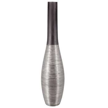 ETNIC clay vase in silver (Height 76cm)