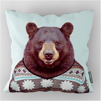 Evermade Zoo Portrait Cushion – Black Bear