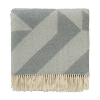 Farum Merino Blanket, Grey Blue & Cream (130 x 175cm)
