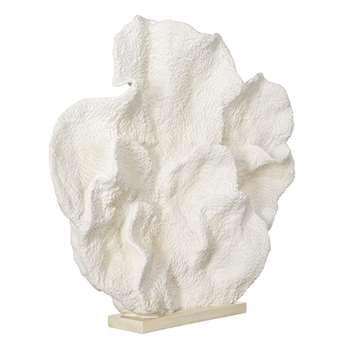 Faux Belize Coral Decoration - White (86 x 97cm)