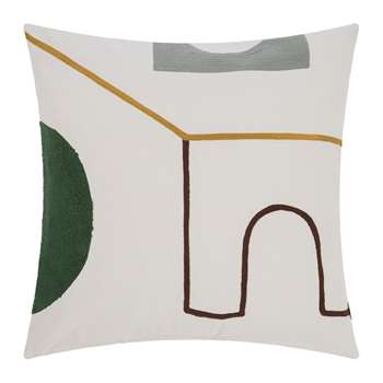 Ferm Living - Hand Woven Mirage Cushion - Gate (H50 x W50cm)