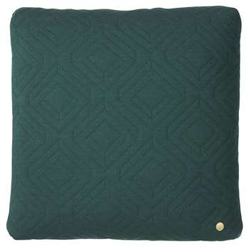 Ferm Living - Quilted Cushion - 45cmx45cm - Dark Green