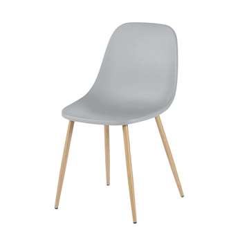 FIBULE Contemporary Grey Chair (H81 x W45 x D52cm)