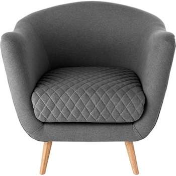 Flick Accent Chair, Marl Grey (86 x 62cm)