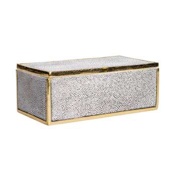 Franco Faux Shagreen Box (9 x 21.5cm)