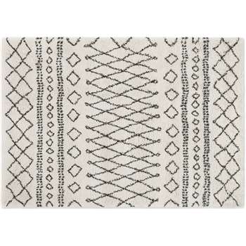 Freda Rug, Small, Off White (H120 x W170cm)