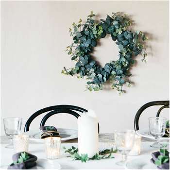 Frosted Eucalyptus Wreath (H55 x W55cm)