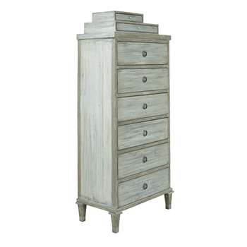 Gavleborg Chest of Drawers - Cloud Grey Wash (H159 x W68 x D40cm)