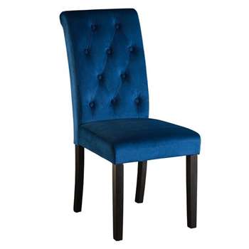 Genoa Ink Blue Dining Chair (H100 x W47 x D60cm)