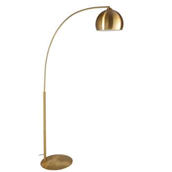 GOLD SPHERE Gold metal floor lamp (206 x 45cm)