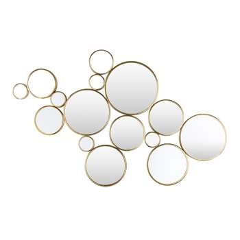 GOLDFINGER Gold Metal Mirror (141 x 83cm)