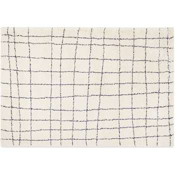 Gunter Pile Rug, Ecru & Midnight Blue (H200 x W290cm)