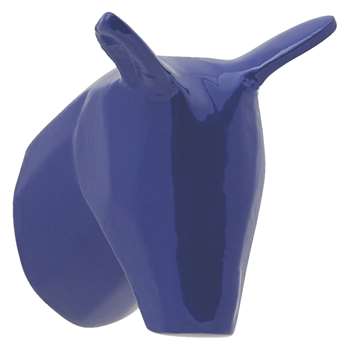 Habitat Dale Blue Horse Head Wall Hook (5 x 5cm)