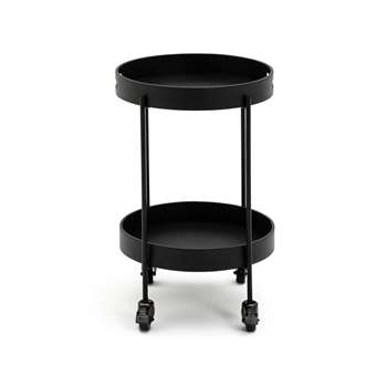 Habitat Eris Drinks Trolley - Black (H60 x W43 x D43cm)