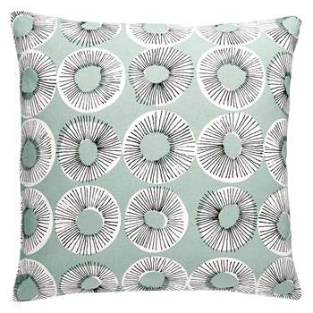 Habitat Evelyn Sage Green Patterned Cushion (H45 x W45cm)