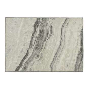 Habitat Glam Marble Cut Pile Rug - White/Grey (H120 x W170cm)