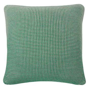Habitat Jilly Green Knitted Cushion 50 x 50cm