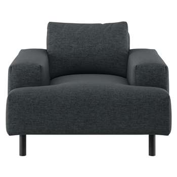 Habitat Julien Fabric Armchair - Grey (H83 x W104 x D97cm)