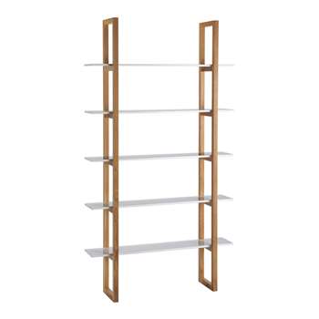 Habitat Loki 5 Shelf Bookcase/Unit - White 200 x 110cm