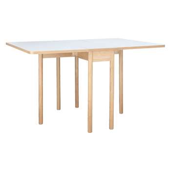 Habitat Suki 2-6 Seat White Folding Dining Table (Width 110cm)