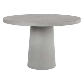 Habitat Tico Grey Concrete Effect 4 - 6 Seat Round Garden Dining Table (75 x 120cm)