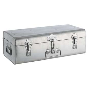 Habitat Trunk Silver Galvanised Storage Box (17 x 49cm)