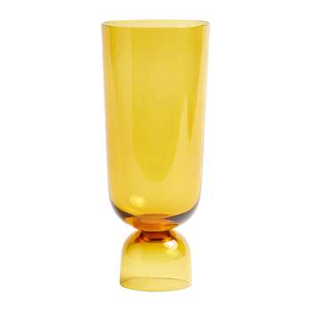 HAY - Bottoms Up Vase - Large - Amber (H29.5 x W12 x D12cm)
