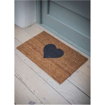 Heart Doormat, Small - Coir (40 x 65cm)