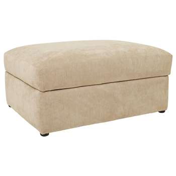 Argos Home Eton Fabric Storage Footstool - Mink (H40 x W86 x D63cm)