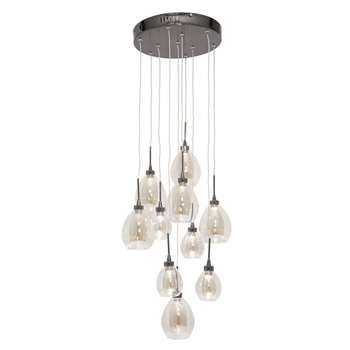 Home Collection Caroline Clear and Champagne Glass LED Cluster Light (91.5 x 30cm)