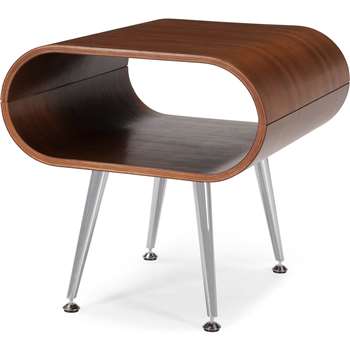 Hooper Storage Side Table, Walnut (45 x 45cm)